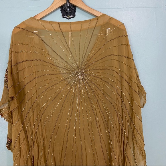 Free People Jens Pirate Booty Starburst Avenue Embellished Kaftan Maxi Beaded - Picture 10 of 14